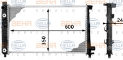 8MK 376 713-054 HELLA chladič motora 8MK 376 713-054 HELLA