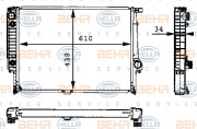 8MK 376 713-074 HELLA chladič motora 8MK 376 713-074 HELLA