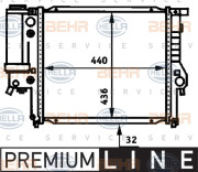 8MK 376 713-171 HELLA chladič motora 8MK 376 713-171 HELLA