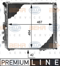 8MK 376 713-291 HELLA chladič motora 8MK 376 713-291 HELLA