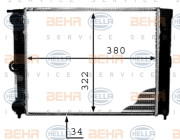 8MK 376 713-341 HELLA chladič motora 8MK 376 713-341 HELLA