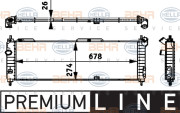 8MK 376 713-571 HELLA chladič motora 8MK 376 713-571 HELLA