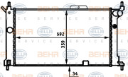 8MK 376 713-581 HELLA chladič motora 8MK 376 713-581 HELLA