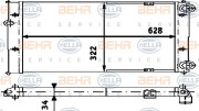 8MK 376 713-731 HELLA chladič motora 8MK 376 713-731 HELLA