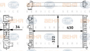 8MK 376 713-744 HELLA chladič motora 8MK 376 713-744 HELLA