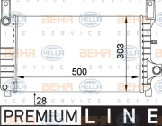 8MK 376 714-191 HELLA chladič motora 8MK 376 714-191 HELLA