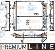 8MK 376 714-291 HELLA chladič motora 8MK 376 714-291 HELLA