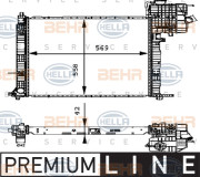 8MK 376 714-311 HELLA chladič motora 8MK 376 714-311 HELLA