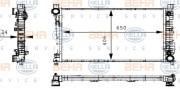 8MK 376 714-334 HELLA chladič motora 8MK 376 714-334 HELLA