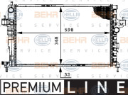 8MK 376 714-381 HELLA chladič motora 8MK 376 714-381 HELLA