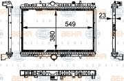 8MK 376 714-394 HELLA chladič motora 8MK 376 714-394 HELLA