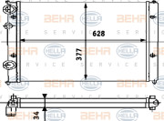 8MK 376 714-444 Chladič, chlazení motoru HELLA