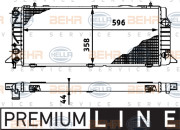 8MK 376 714-771 HELLA chladič motora 8MK 376 714-771 HELLA