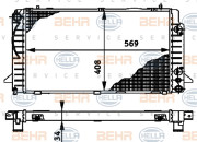 8MK 376 715-161 HELLA chladič motora 8MK 376 715-161 HELLA