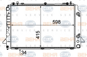 8MK 376 715-164 HELLA chladič motora 8MK 376 715-164 HELLA