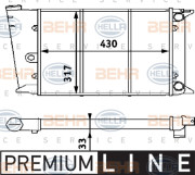 8MK 376 715-291 HELLA chladič motora 8MK 376 715-291 HELLA