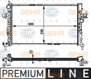 8MK 376 715-321 HELLA chladič motora 8MK 376 715-321 HELLA