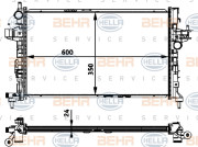 8MK 376 715-324 HELLA chladič motora 8MK 376 715-324 HELLA