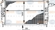 8MK 376 715-711 HELLA chladič motora 8MK 376 715-711 HELLA