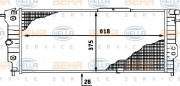 8MK 376 715-741 HELLA chladič motora 8MK 376 715-741 HELLA