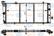 8MK 376 716-001 HELLA chladič motora 8MK 376 716-001 HELLA