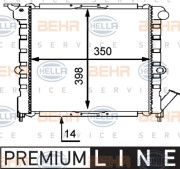 8MK 376 716-061 HELLA chladič motora 8MK 376 716-061 HELLA