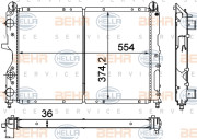 8MK 376 716-141 HELLA chladič motora 8MK 376 716-141 HELLA