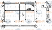 8MK 376 716-171 HELLA chladič motora 8MK 376 716-171 HELLA