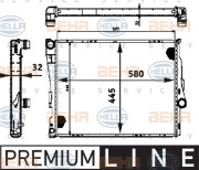 8MK 376 716-261 HELLA chladič motora 8MK 376 716-261 HELLA