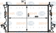 8MK 376 716-284 HELLA chladič motora 8MK 376 716-284 HELLA