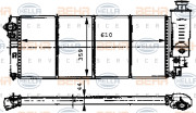 8MK 376 716-551 HELLA chladič motora 8MK 376 716-551 HELLA