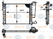 8MK 376 716-631 HELLA chladič motora 8MK 376 716-631 HELLA