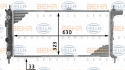 8MK 376 716-701 HELLA chladič motora 8MK 376 716-701 HELLA