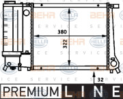 8MK 376 717-221 HELLA chladič motora 8MK 376 717-221 HELLA