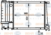 8MK 376 717-224 HELLA chladič motora 8MK 376 717-224 HELLA