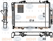 8MK 376 717-264 HELLA chladič motora 8MK 376 717-264 HELLA