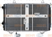 8MK 376 717-521 HELLA chladič motora 8MK 376 717-521 HELLA