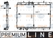 8MK 376 717-531 Chladič, chlazení motoru BEHR HELLA SERVICE *** PREMIUM LINE *** HELLA