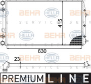 8MK 376 717-701 Chladič, chlazení motoru BEHR HELLA SERVICE *** PREMIUM LINE *** HELLA