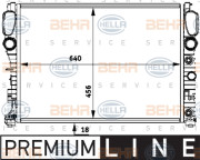 8MK 376 718-011 HELLA chladič motora 8MK 376 718-011 HELLA