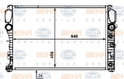 8MK 376 718-024 HELLA chladič motora 8MK 376 718-024 HELLA