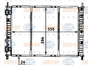 8MK 376 718-211 HELLA chladič motora 8MK 376 718-211 HELLA