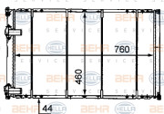 8MK 376 718-231 HELLA chladič motora 8MK 376 718-231 HELLA