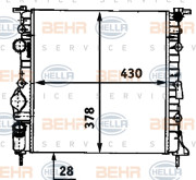 8MK 376 718-271 HELLA chladič motora 8MK 376 718-271 HELLA