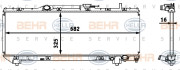 8MK 376 718-371 HELLA chladič motora 8MK 376 718-371 HELLA