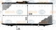 8MK 376 718-381 HELLA chladič motora 8MK 376 718-381 HELLA