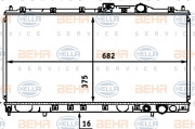 8MK 376 718-391 HELLA chladič motora 8MK 376 718-391 HELLA