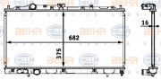 8MK 376 718-411 HELLA chladič motora 8MK 376 718-411 HELLA