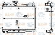 8MK 376 718-421 HELLA chladič motora 8MK 376 718-421 HELLA