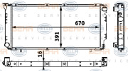 8MK 376 718-441 HELLA chladič motora 8MK 376 718-441 HELLA